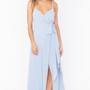 Show Me Your MuMu - Liz Maxi Dress - M - Steel Blue